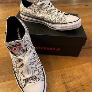 Keith Haring Converse Low Tops M7  W9 new in box